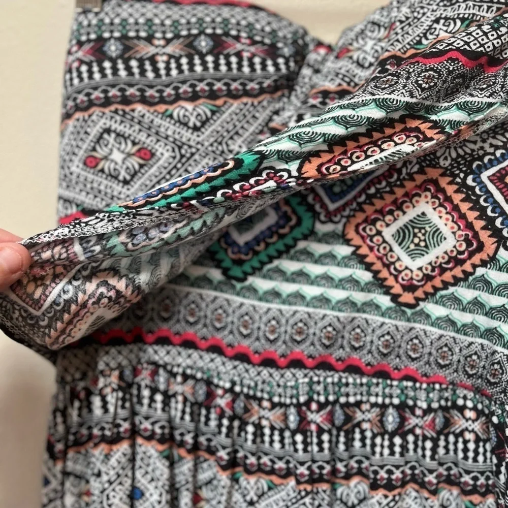 American Rag Women’s Colorful Sleeveless Bohemian Style Stretch Maxi Dress M - Picture 4 of 7